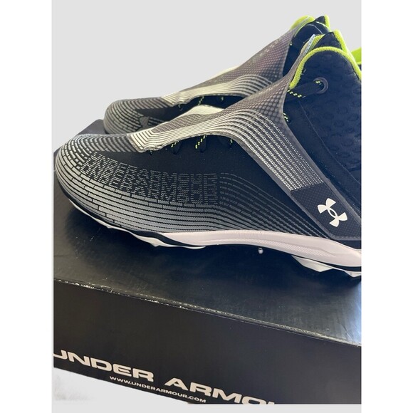 UA Under Armour Men's Hammer MC Football Cleats Black 3025085-001 Size 11.5M NIB - Picture 8 of 9
